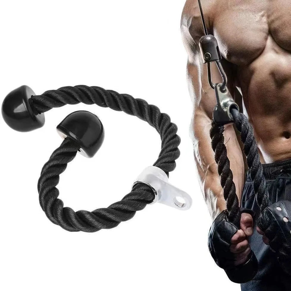 Triceps Rope with Handles, Gym Cable Attachments for Push/Pull Exercises, Biceps & Back Workout