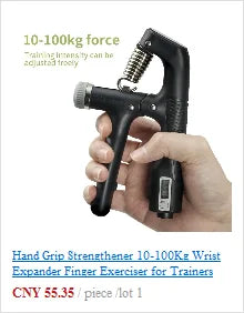 Hand Grip Strengthener, Adjustable Spring Finger & Wrist/Forearm Exerciser, Gym & Home Use