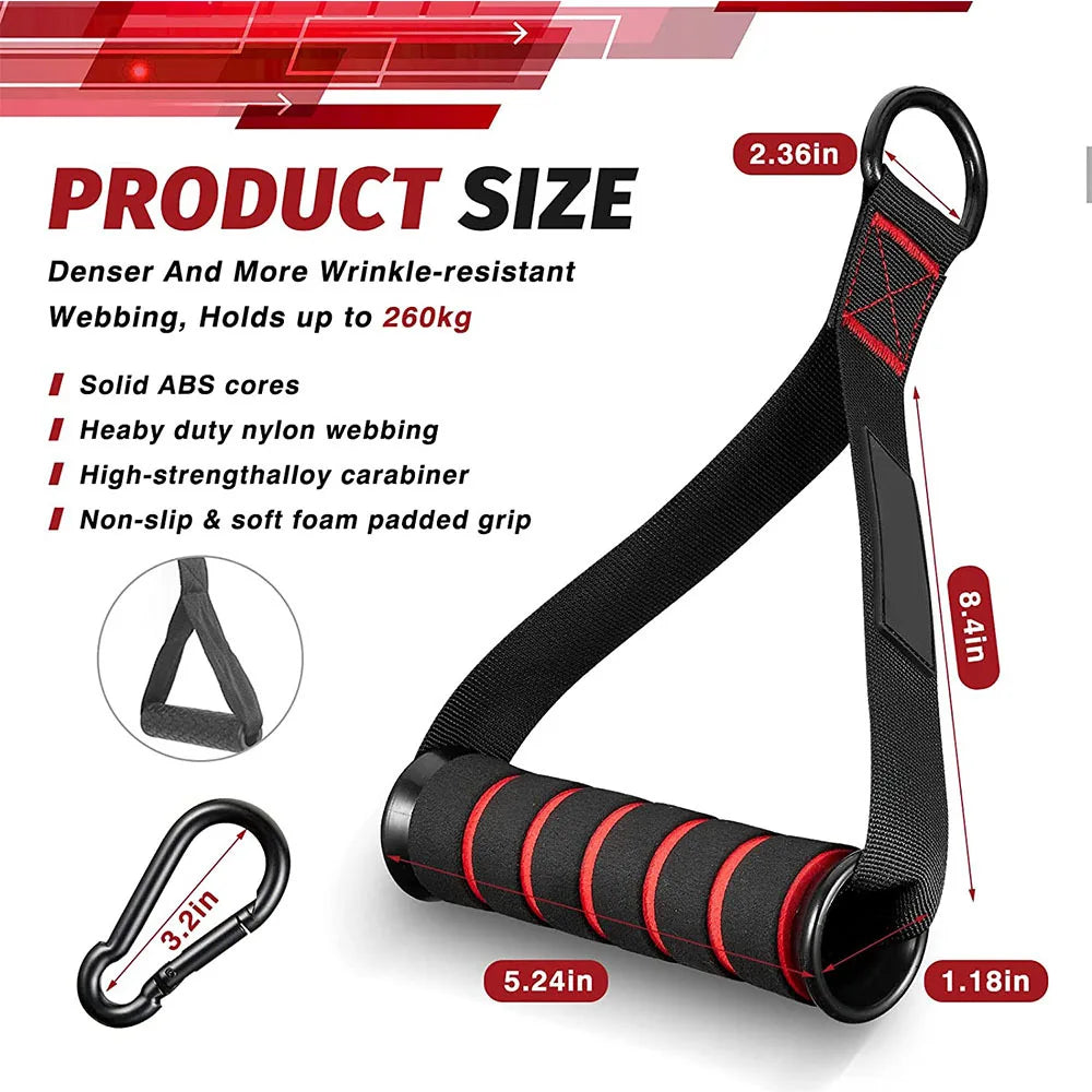 Triceps Rope with Handles, Gym Cable Attachments for Push/Pull Exercises, Biceps & Back Workout