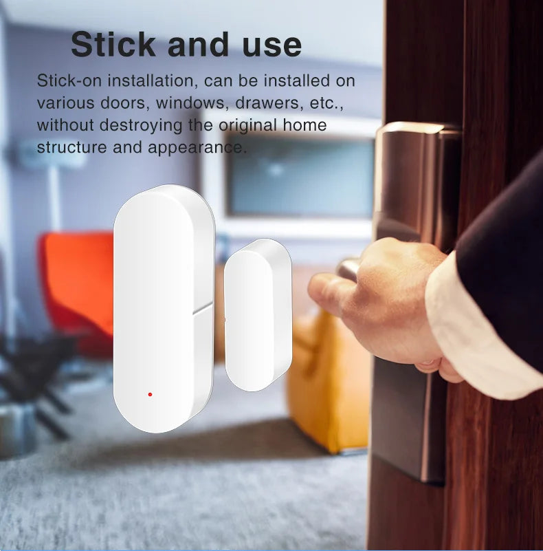 Zigbee Smart Door/Window Sensor, EWeLink App Control, Works with Alexa & Google Home