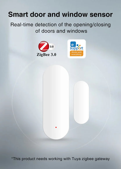 Zigbee Smart Door/Window Sensor, EWeLink App Control, Works with Alexa & Google Home