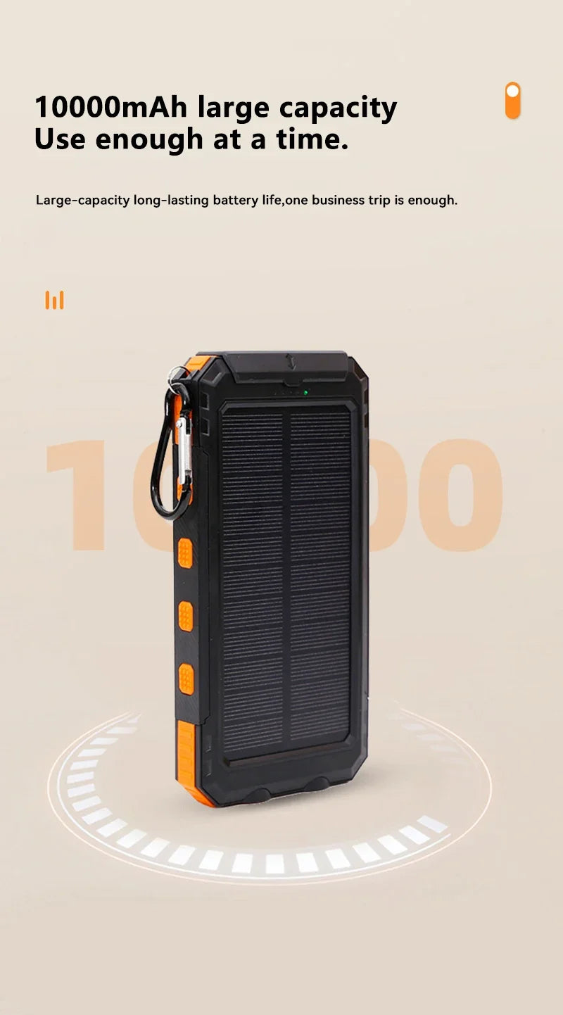 Xiaomi 20000mAh Solar Power Bank, USB-A & USB-C Fast Charging, Compatible with iOS & Android