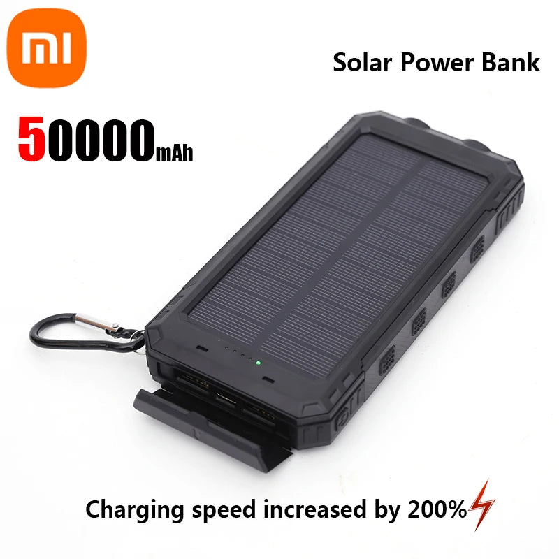 Xiaomi 20000mAh Solar Power Bank, USB-A & USB-C Fast Charging, Compatible with iOS & Android