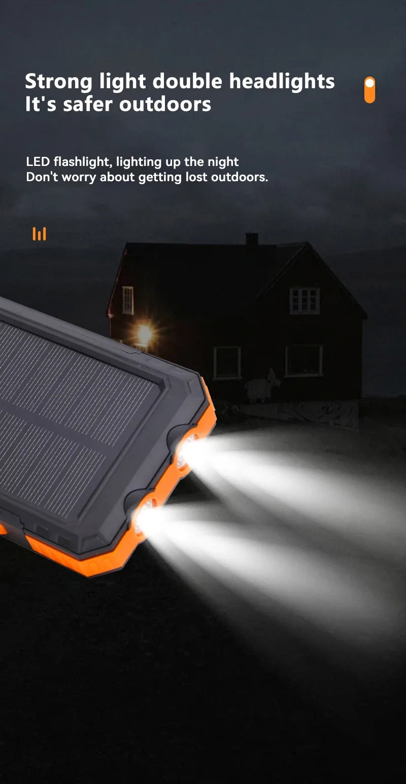 Xiaomi 20000mAh Solar Power Bank, USB-A & USB-C Fast Charging, Compatible with iOS & Android