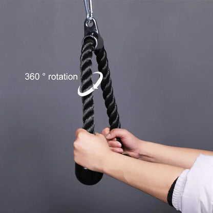 Triceps Rope with Handles, Gym Cable Attachments for Push/Pull Exercises, Biceps & Back Workout